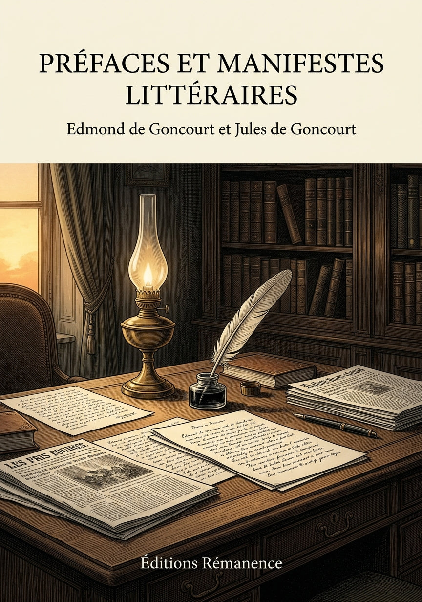 Livre Préfaces et Manifestes littéraires par Edmond de Goncourt et Jules de Goncourt - Couverture - Editions Remanence