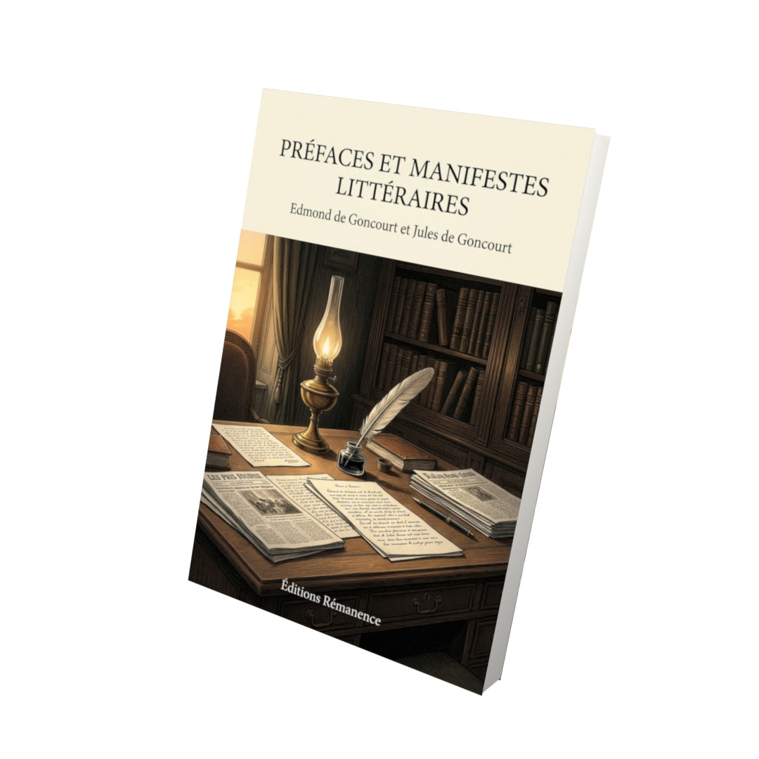 Livre Préfaces et Manifestes littéraires par Edmond de Goncourt et Jules de Goncourt - Vue 3D - Editions Remanence