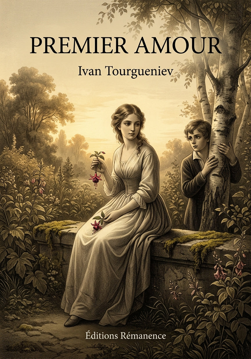 Livre Premier Amour par Ivan Tourgueniev - Couverture - Editions Remanence