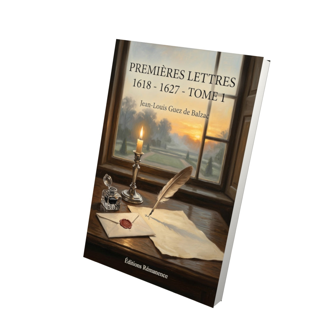 Livre Premières lettres 1618 - 1627 - Tome 1 par Jean-Louis Guez de Balzac - Vue 3D - Editions Remanence