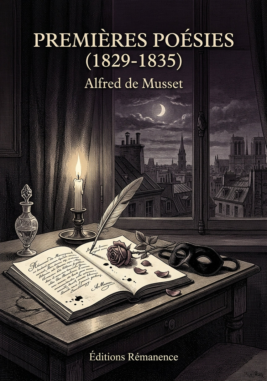 Livre Premières Poésies (1829-1835) par Alfred de Musset - Couverture - Editions Remanence