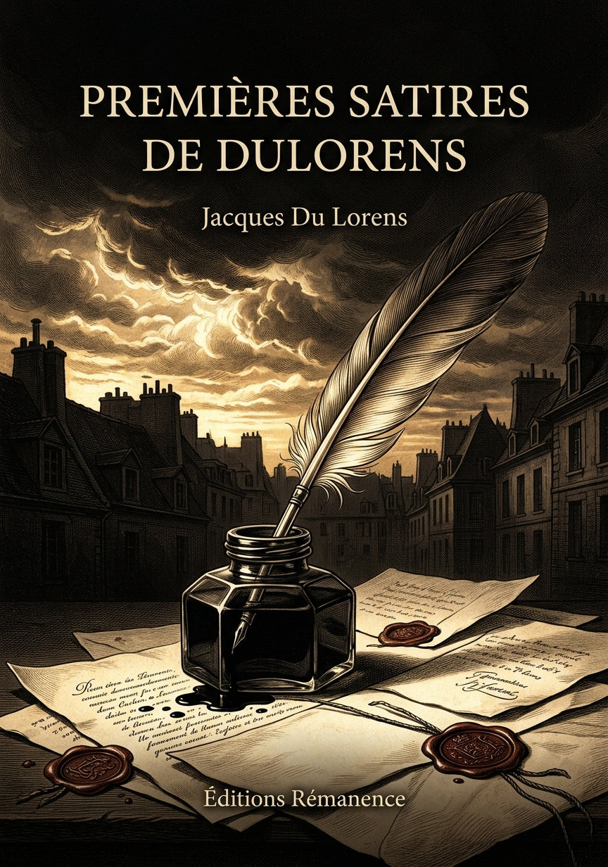 Livre Premières Satires de Dulorens par Jacques Du Lorens - Couverture - Editions Remanence