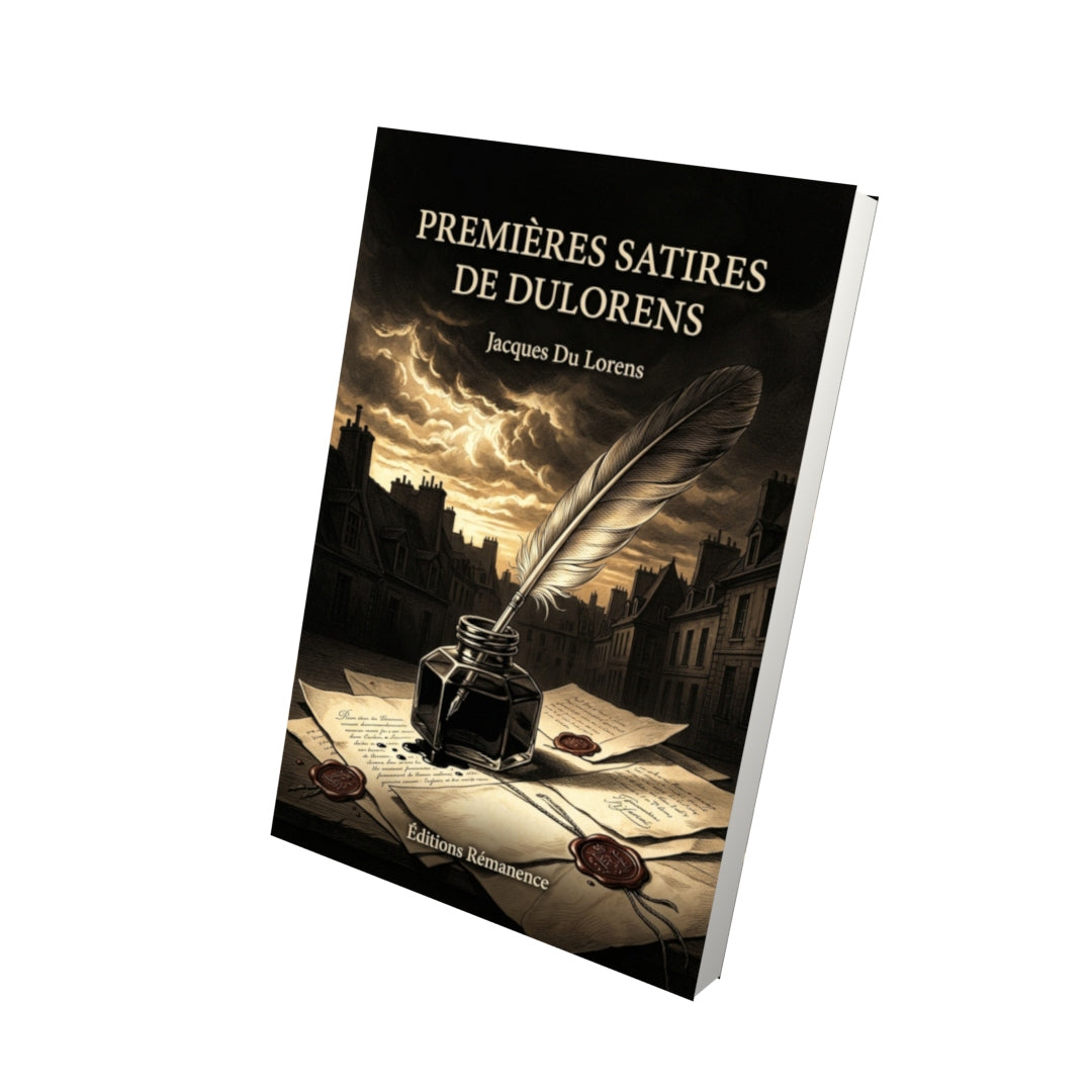 Livre Premières Satires de Dulorens par Jacques Du Lorens - Vue 3D - Editions Remanence