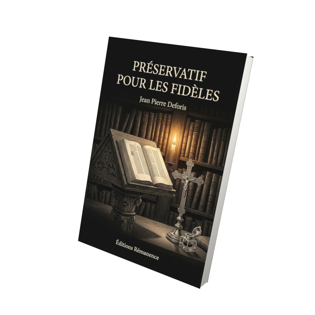 Livre Préservatif pour les fidèles par Jean Pierre Deforis - Vue 3D - Editions Remanence