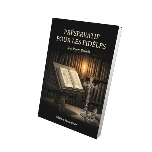 Livre Préservatif pour les fidèles par Jean Pierre Deforis - Vue 3D - Editions Remanence