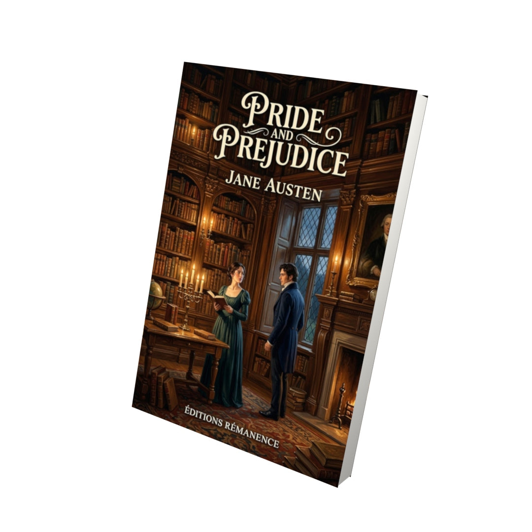 Livre Pride and Prejudice – Jane Austen - Vue 3D - Editions Remanence