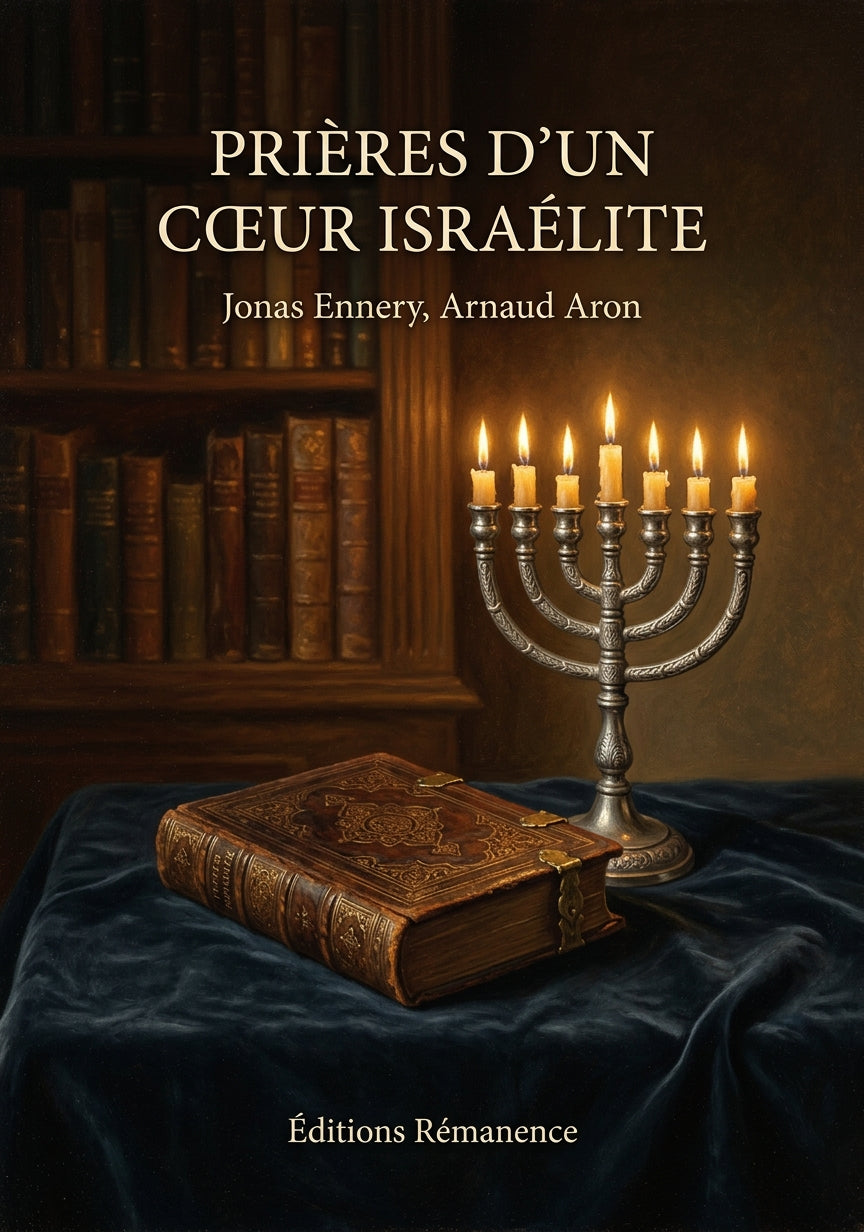 Livre Prières d’un cœur israélite par Jonas Ennery, Arnaud Aron - Couverture - Editions Remanence