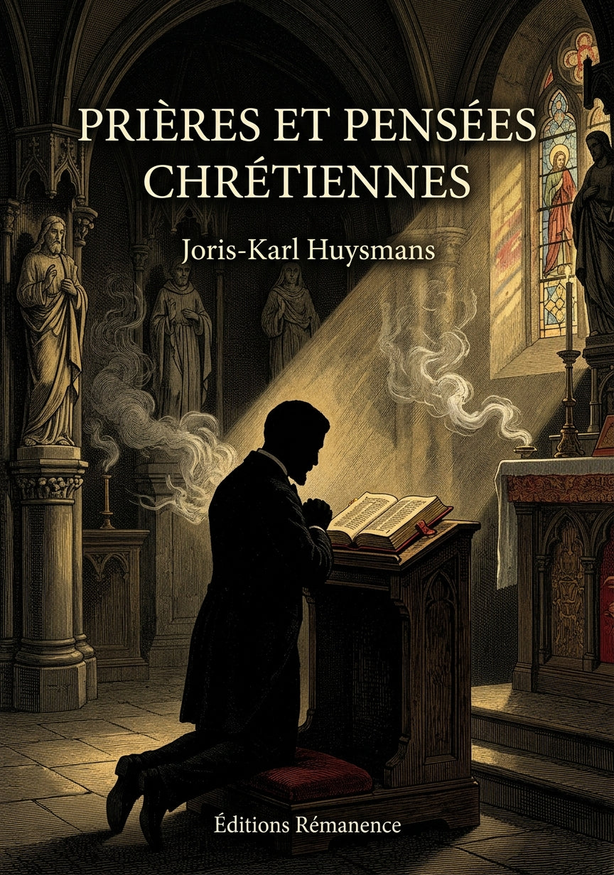 Livre Prières et pensées chrétiennes par Joris-Karl Huysmans - Couverture - Editions Remanence