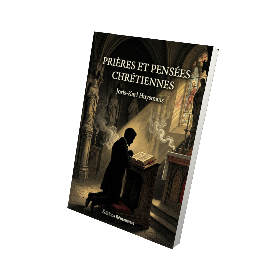 Livre Prières et pensées chrétiennes par Joris-Karl Huysmans - Vue 3D - Editions Remanence