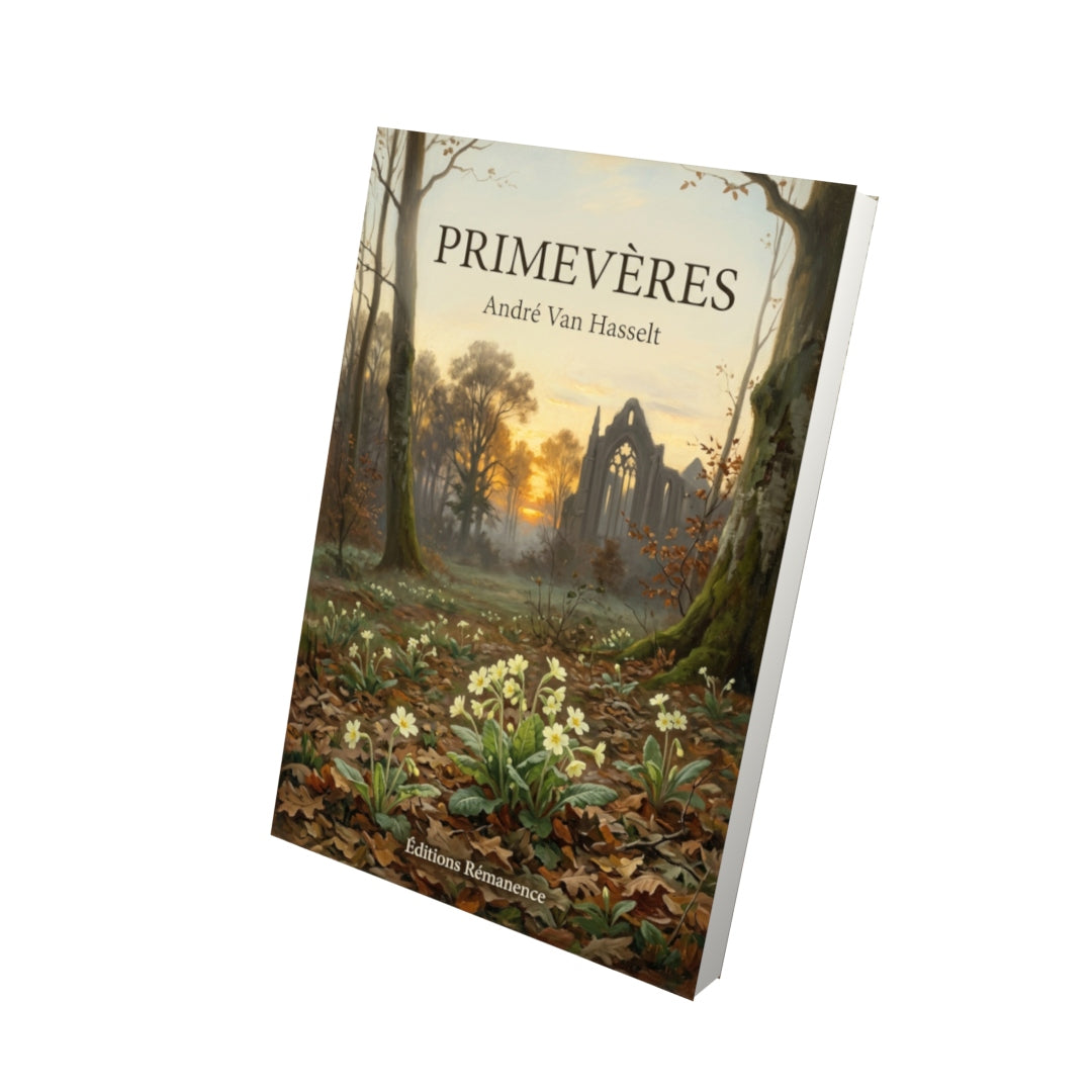 Livre Primevères par André Van Hasselt - Vue 3D - Editions Remanence