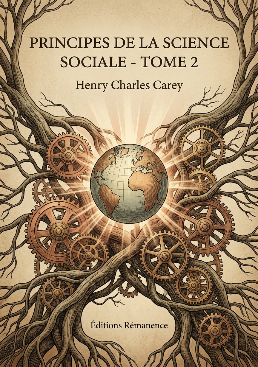Livre Principes de la science sociale - Tome 2 par Henry Charles Carey - Couverture - Editions Remanence