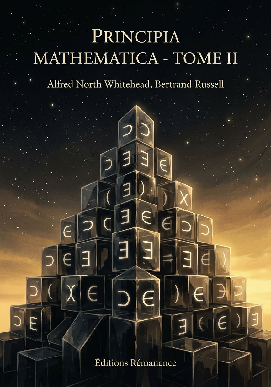 Livre Principia Mathematica - Tome II par Alfred North Whitehead, Bertrand Russell - Couverture - Editions Remanence