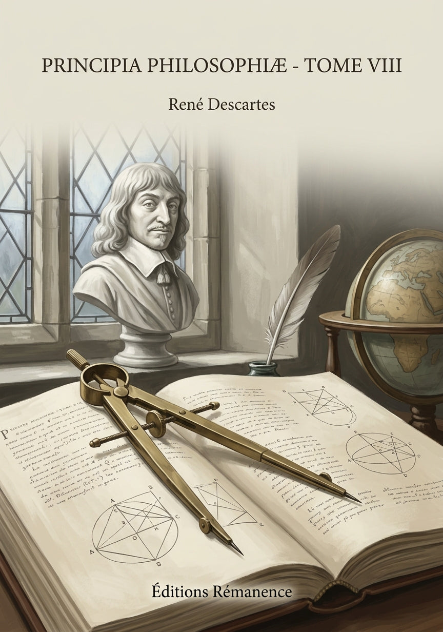 Livre Principia philosophiæ - Tome VIII par René Descartes - Couverture - Editions Remanence