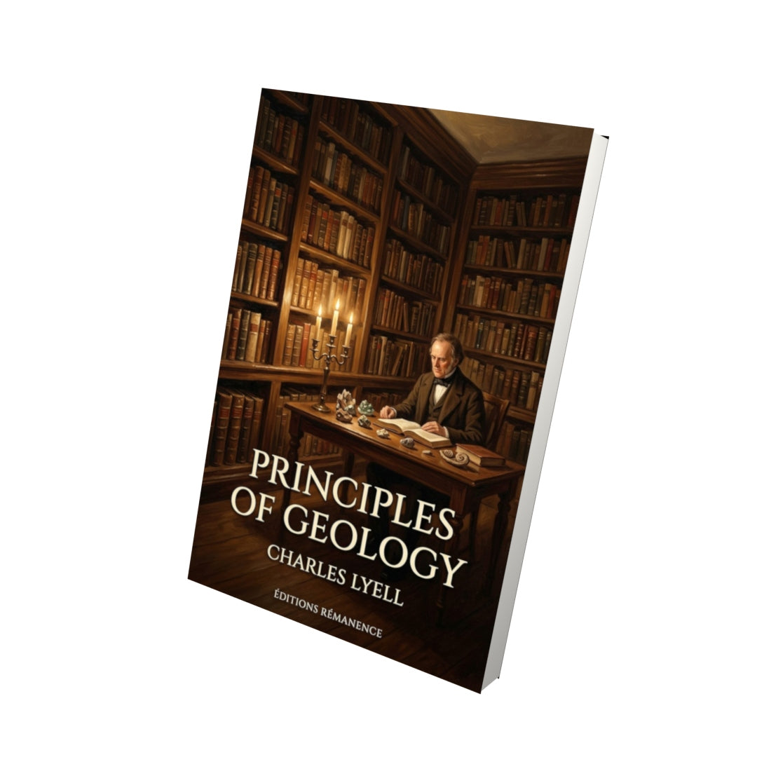 Livre Principles of Geology – Charles Lyell - Vue 3D - Editions Remanence