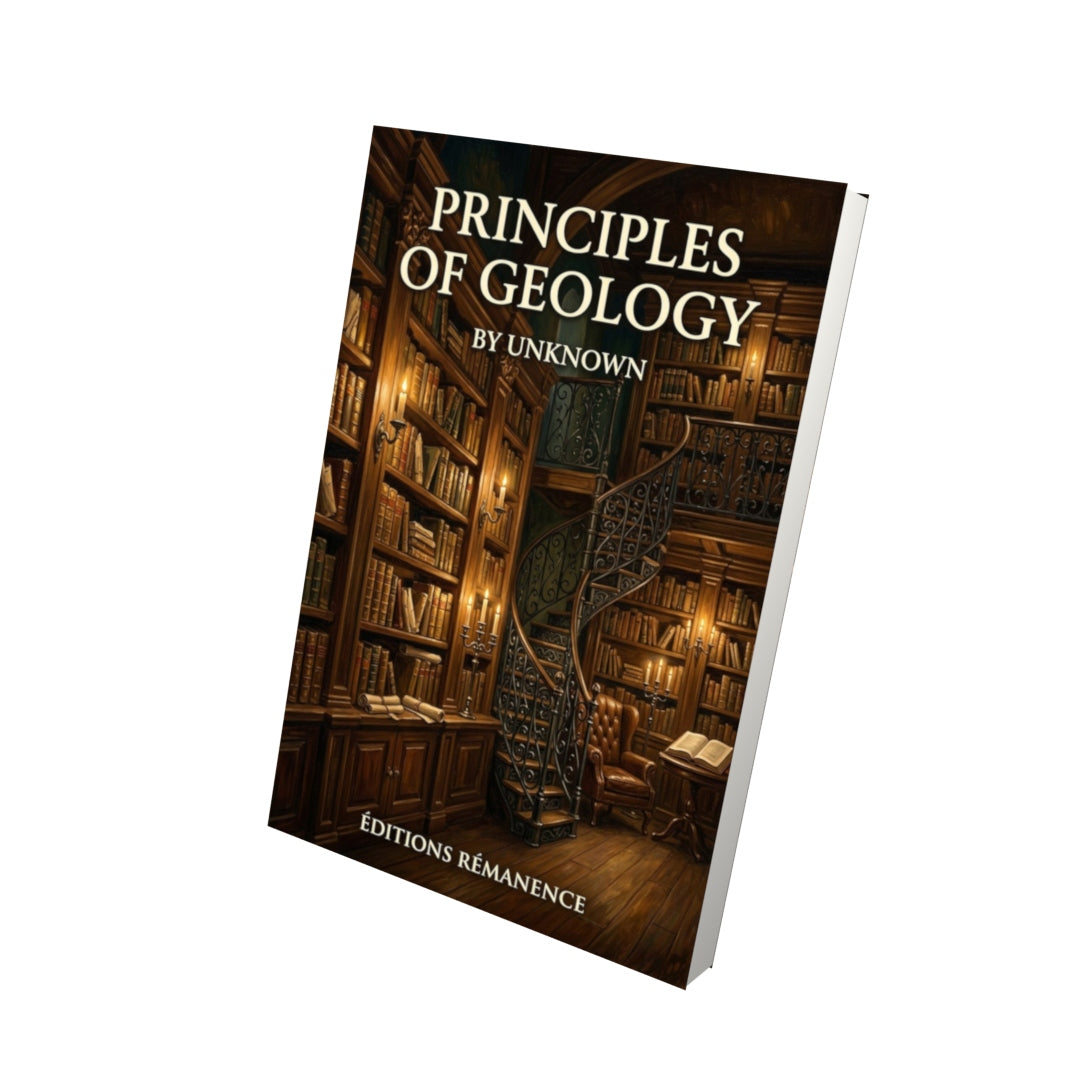 Livre Principles of Geology - Vue 3D - Editions Remanence