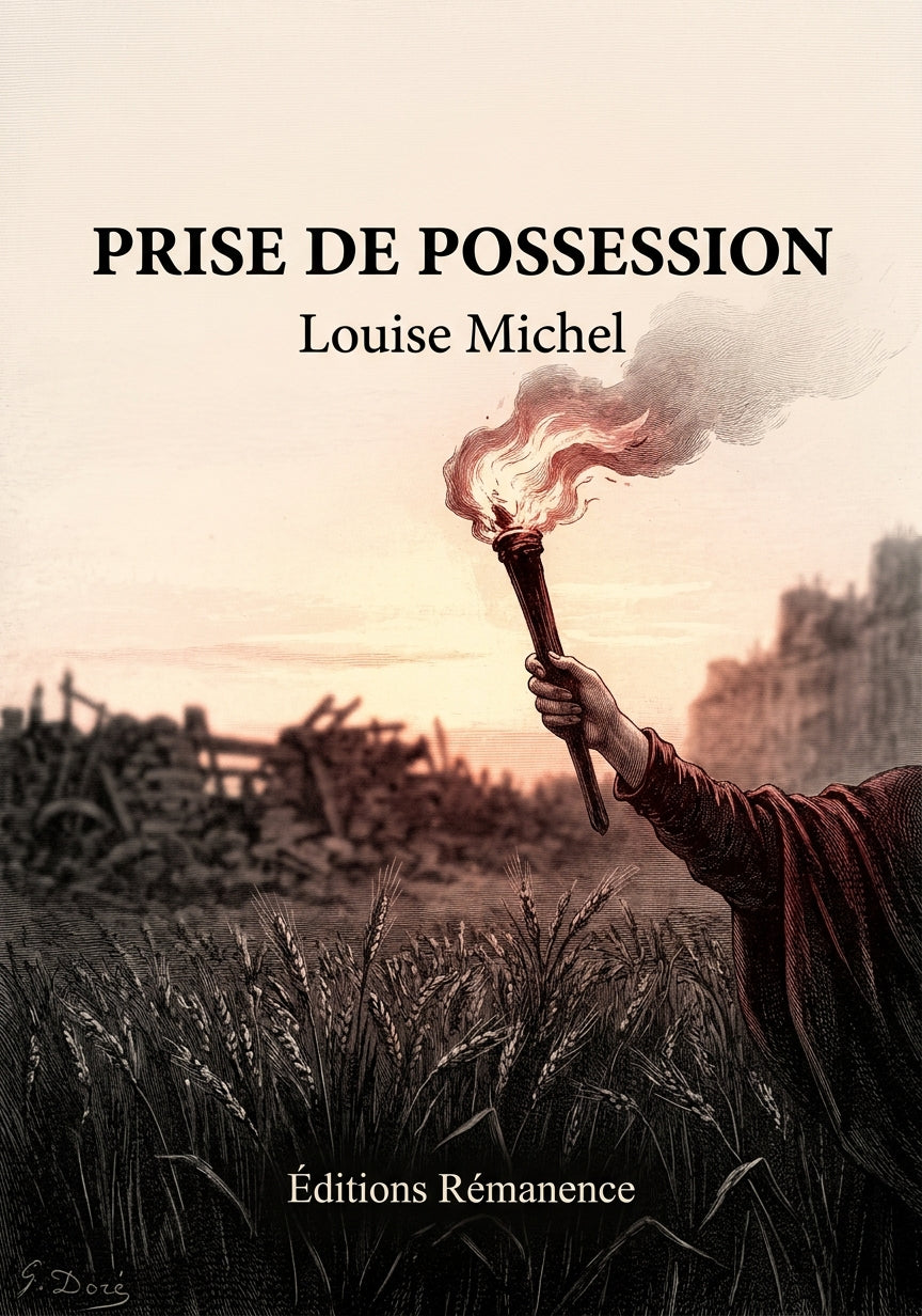 Livre Prise de possession par Louise Michel - Couverture - Editions Remanence