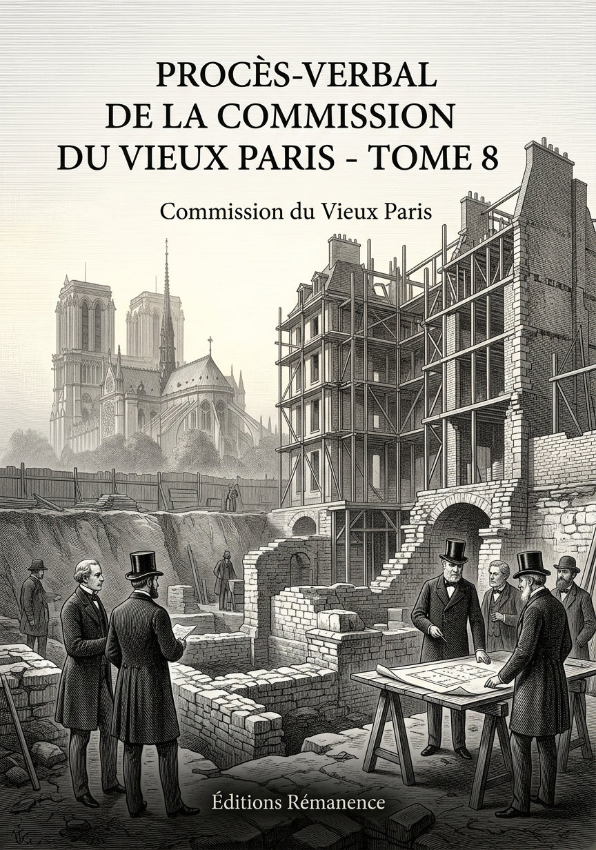 Livre Procès-verbal de la Commission du Vieux Paris - Tome 8 par Commission du Vieux Paris - Couverture - Editions Remanence