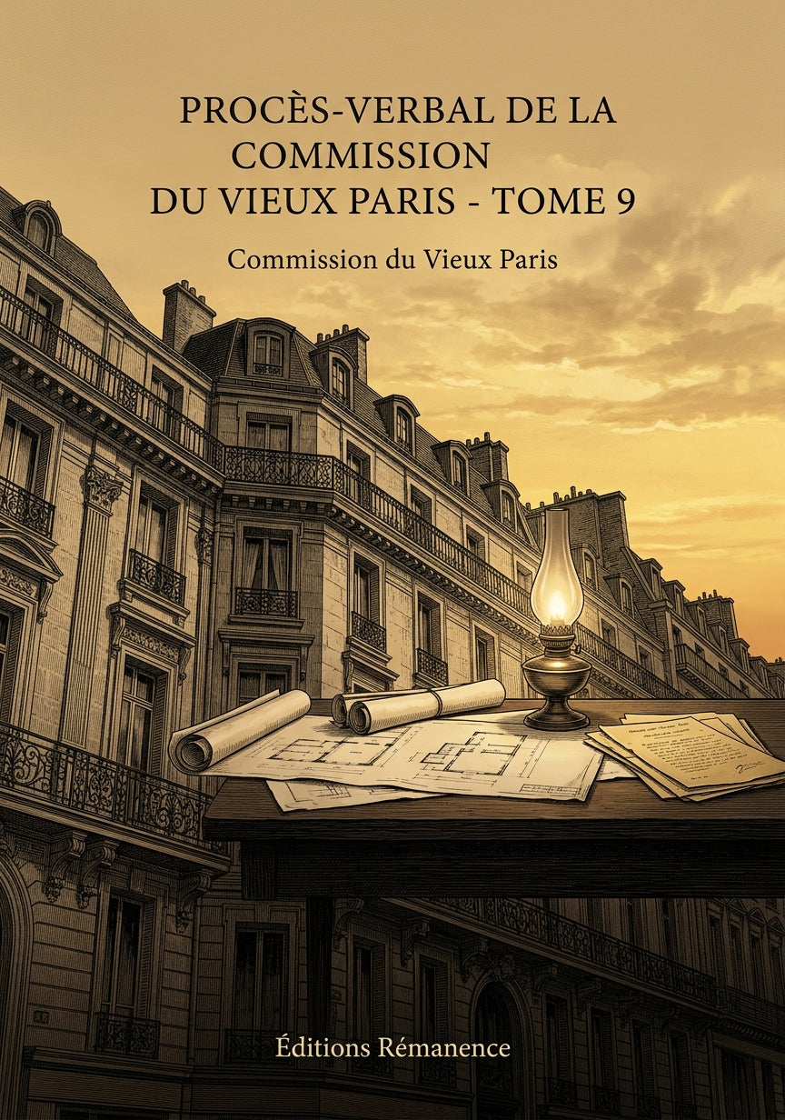 Livre Procès-verbal de la Commission du Vieux Paris - Tome 9 par Commission du Vieux Paris - Couverture - Editions Remanence