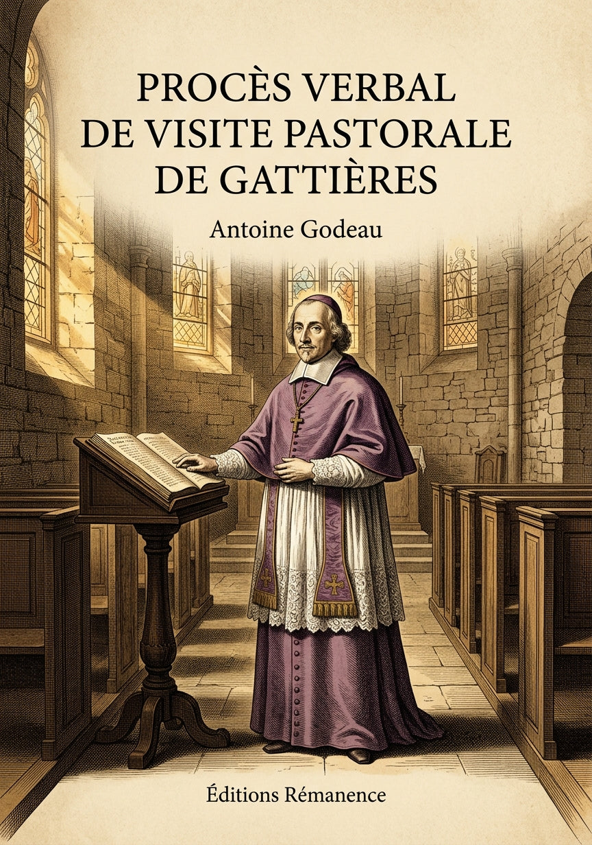 Livre Procès verbal de visite pastorale de Gattières par Antoine Godeau - Couverture - Editions Remanence