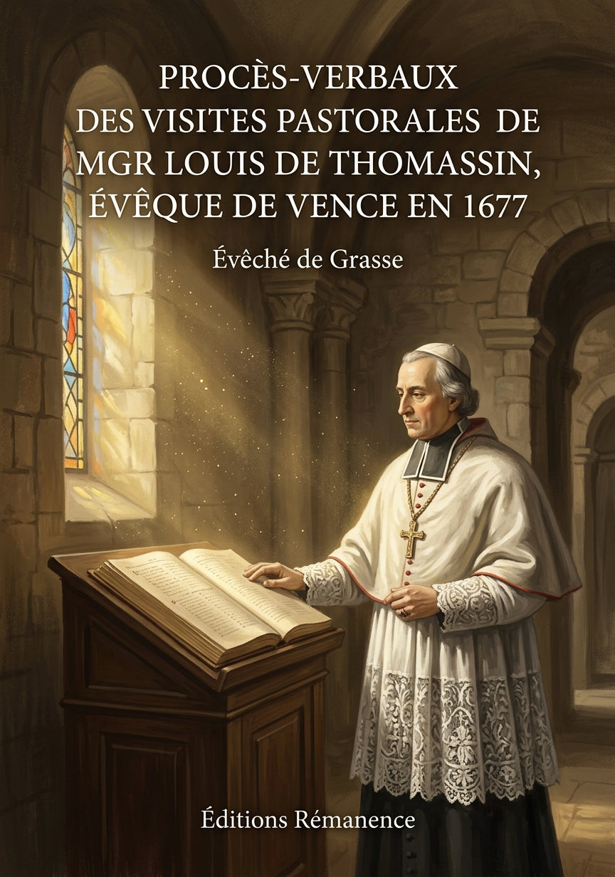 Livre Procès-verbaux des visites pastorales de Mgr Louis de Thomassin, évêque de Vence en 1677 par Évêché de Grasse - Couverture - Editions Remanence