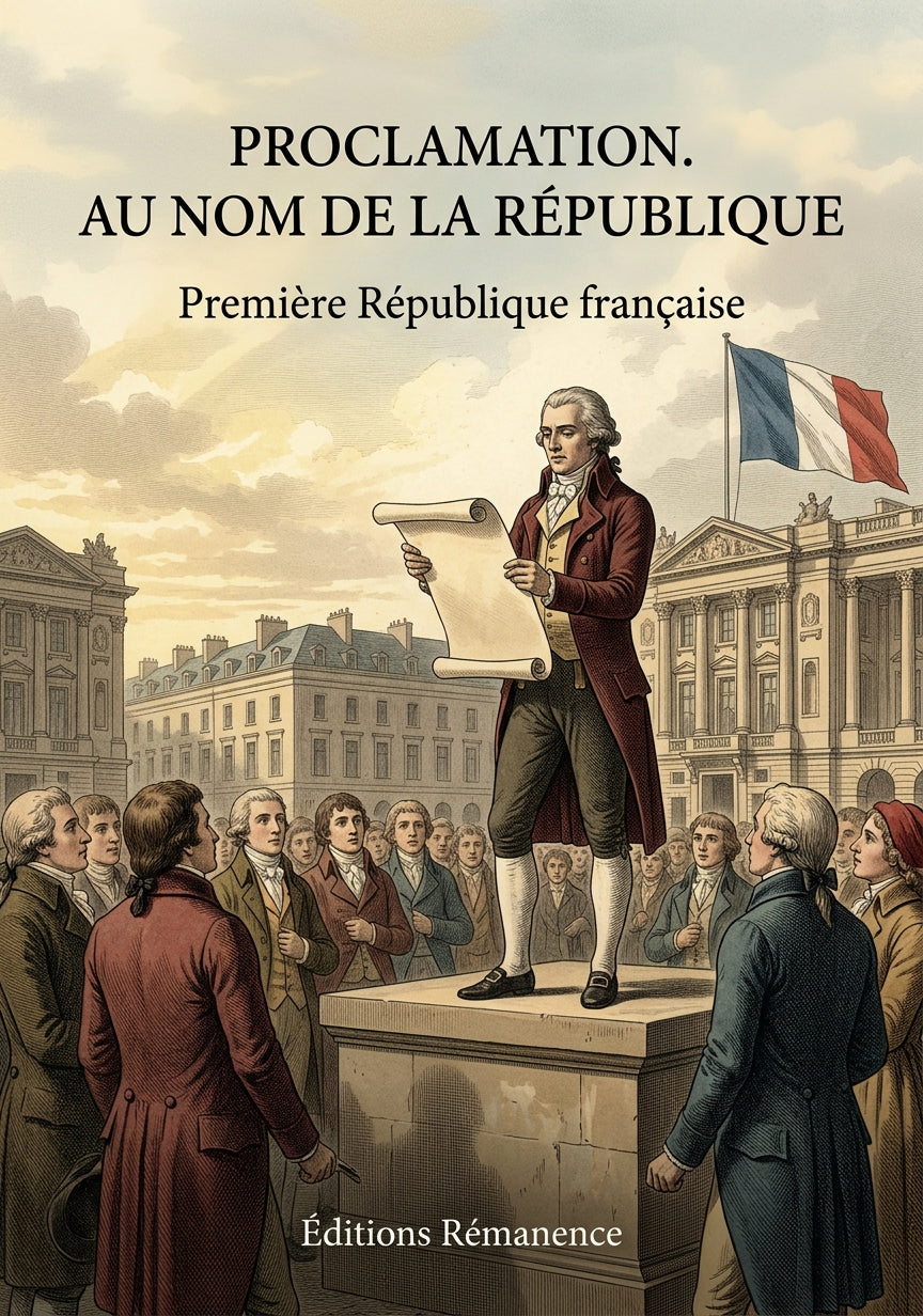 Livre Proclamation. Au nom de la République par Première République française - Couverture - Editions Remanence