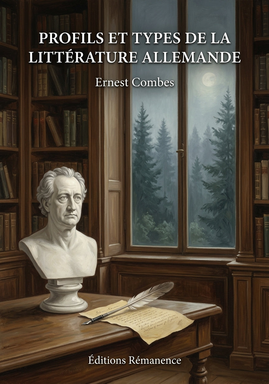 Livre Profils et types de la littérature allemande par Ernest Combes - Couverture - Editions Remanence