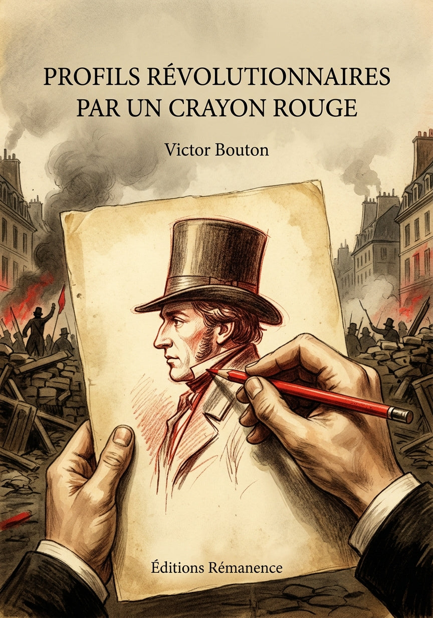 Livre Profils révolutionnaires par un crayon rouge par Victor Bouton - Couverture - Editions Remanence