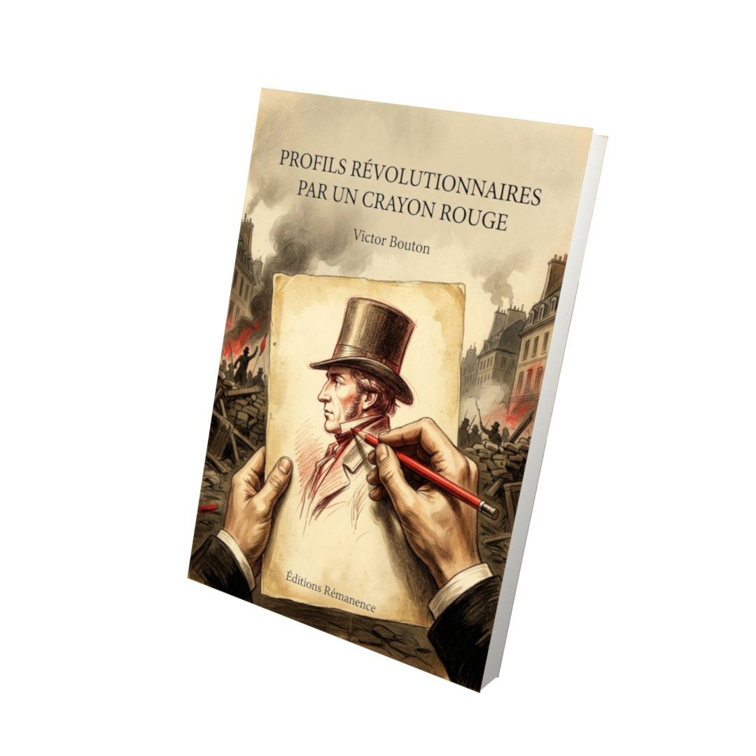 Livre Profils révolutionnaires par un crayon rouge par Victor Bouton - Vue 3D - Editions Remanence