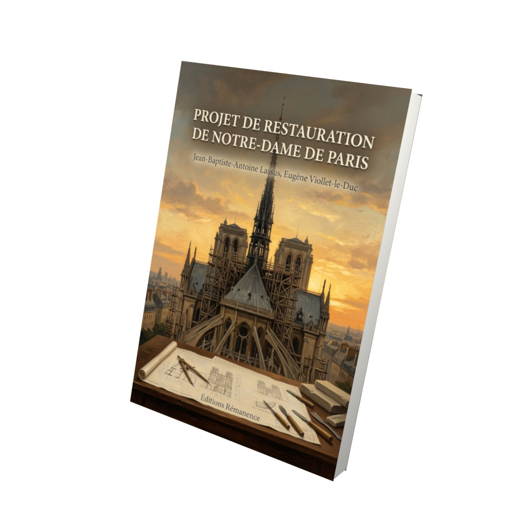 Livre Projet de restauration de Notre-Dame de Paris par Jean-Baptiste-Antoine Lassus, Eugène Viollet-le-Duc - Vue 3D - Editions Remanence