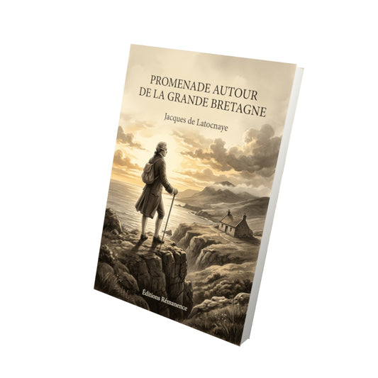 Livre Promenade autour de la Grande Bretagne par Jacques de Latocnaye - Vue 3D - Editions Remanence