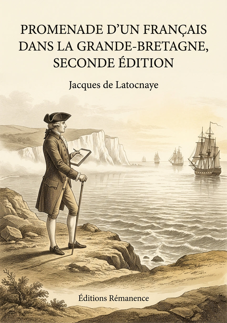 Livre Promenade d’un Français dans la Grande-Bretagne, seconde édition par Jacques de Latocnaye - Couverture - Editions Remanence
