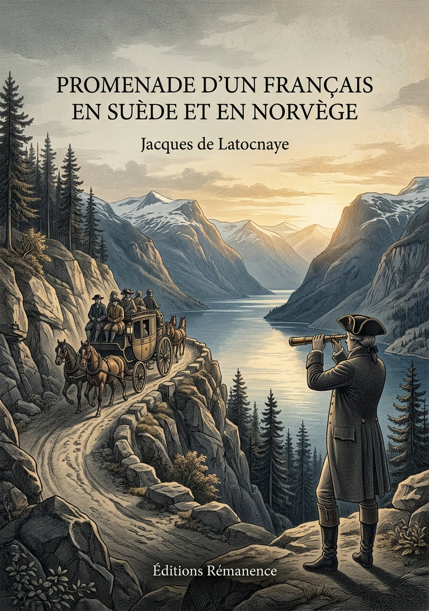 Livre Promenade d’un Français en Suède et en Norvège par Jacques de Latocnaye - Couverture - Editions Remanence