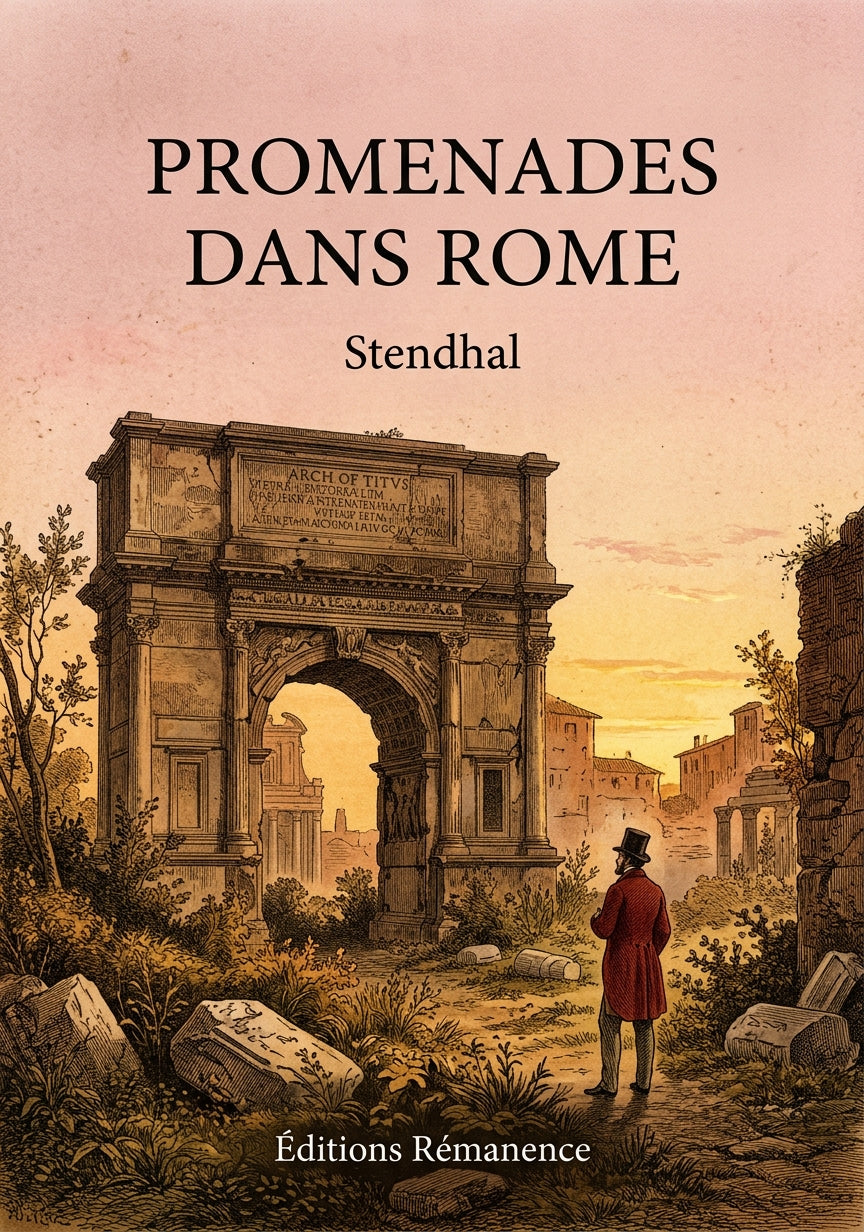 Livre Promenades dans Rome par Stendhal - Couverture - Editions Remanence