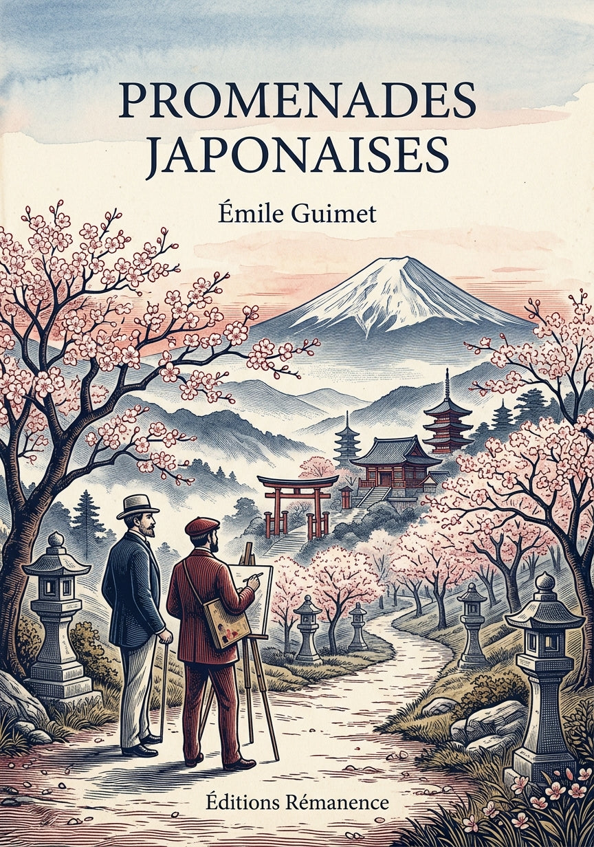 Livre Promenades japonaises par Émile Guimet - Couverture - Editions Remanence