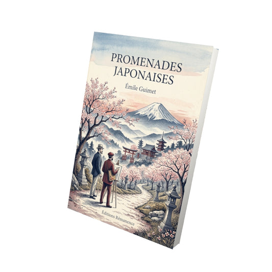 Livre Promenades japonaises par Émile Guimet - Vue 3D - Editions Remanence