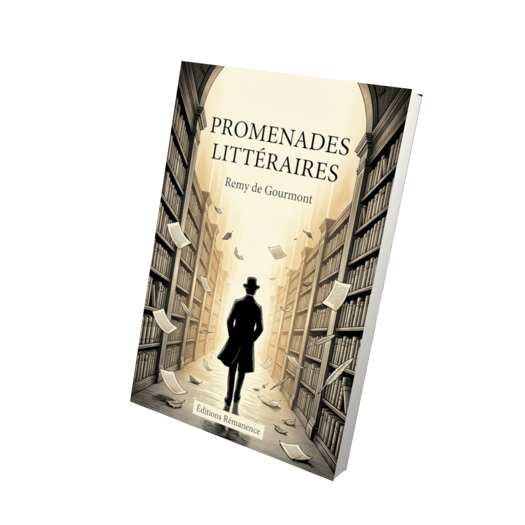 Livre Promenades Littéraires par Remy de Gourmont - Vue 3D - Editions Remanence