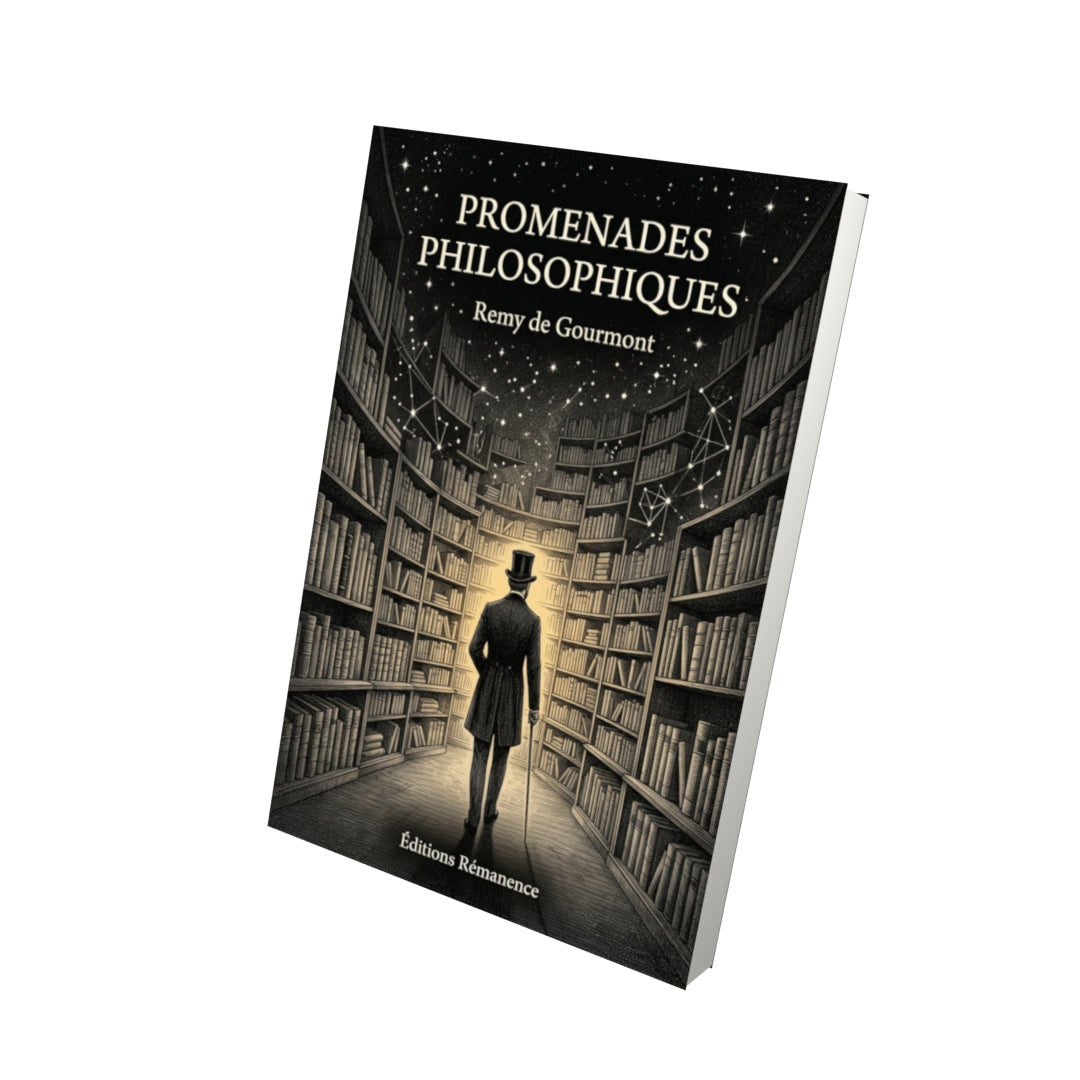 Livre Promenades philosophiques par Remy de Gourmont - Vue 3D - Editions Remanence