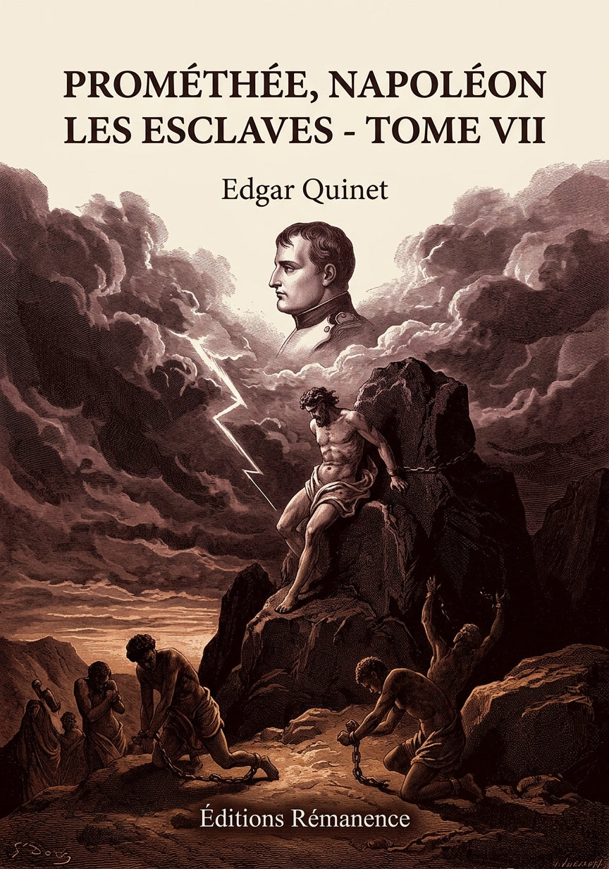 Livre Prométhée, Napoléon Les Esclaves - Tome VII par Edgar Quinet - Couverture - Editions Remanence