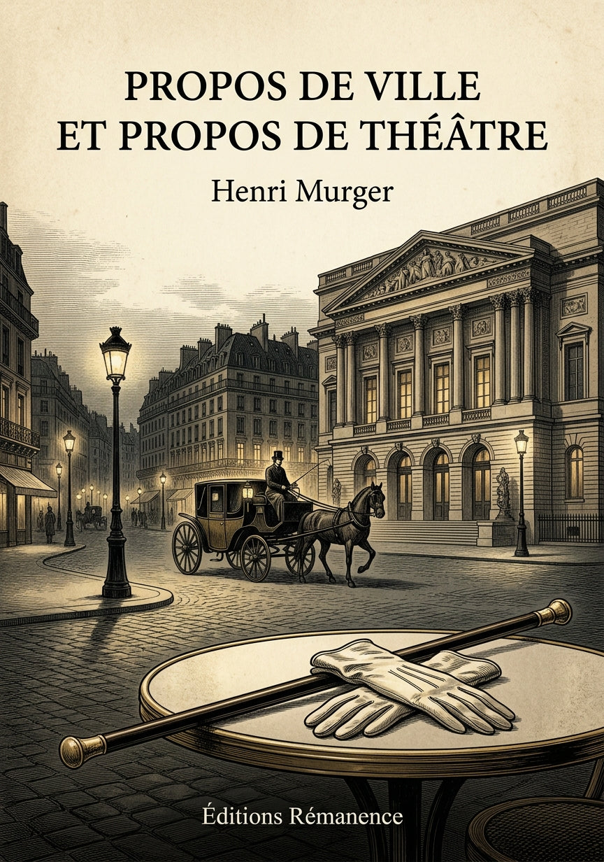 Propos de ville et propos de théâtre - Henri Murger (Couverture)