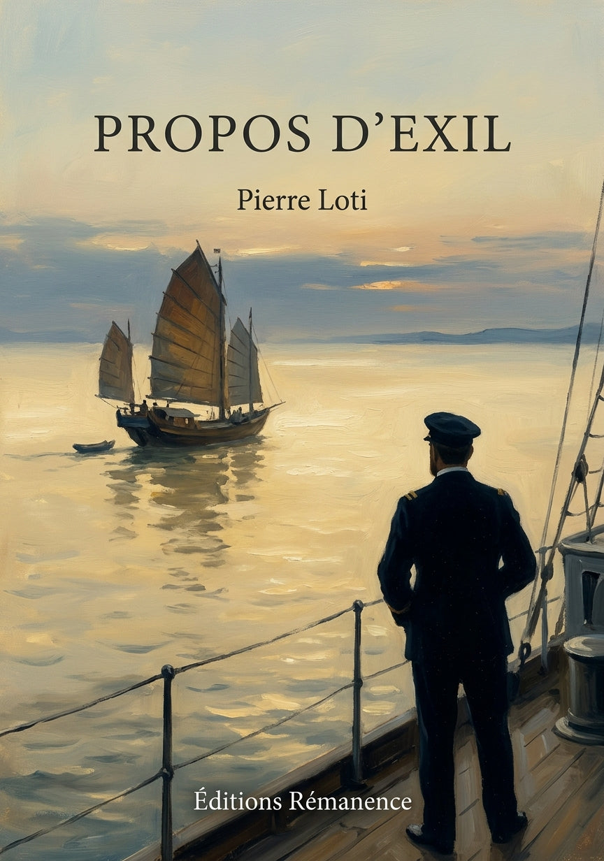 Livre Propos d’exil par Pierre Loti - Couverture - Editions Remanence