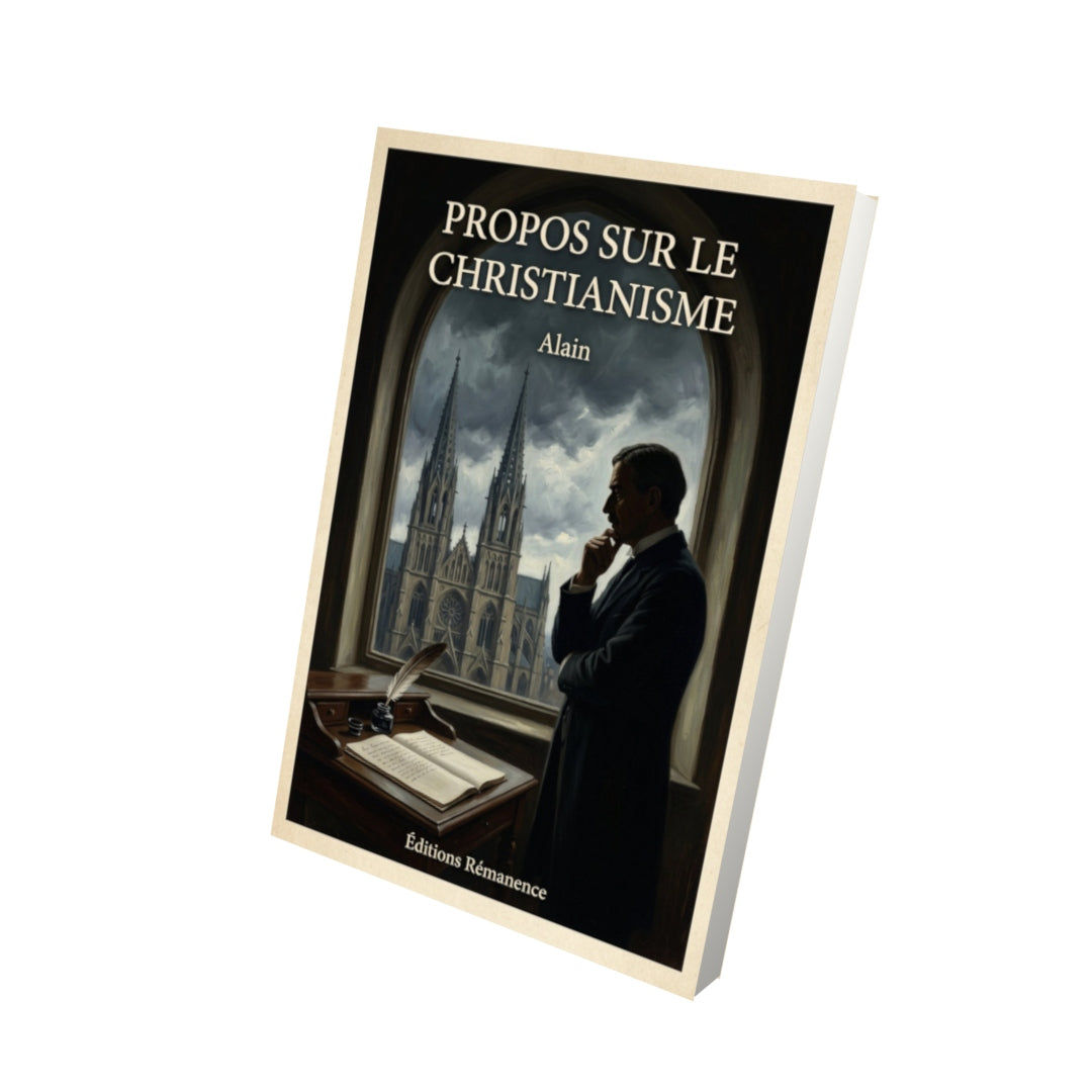 Livre Propos sur le christianisme - Alain - Vue 3D - Editions Remanence