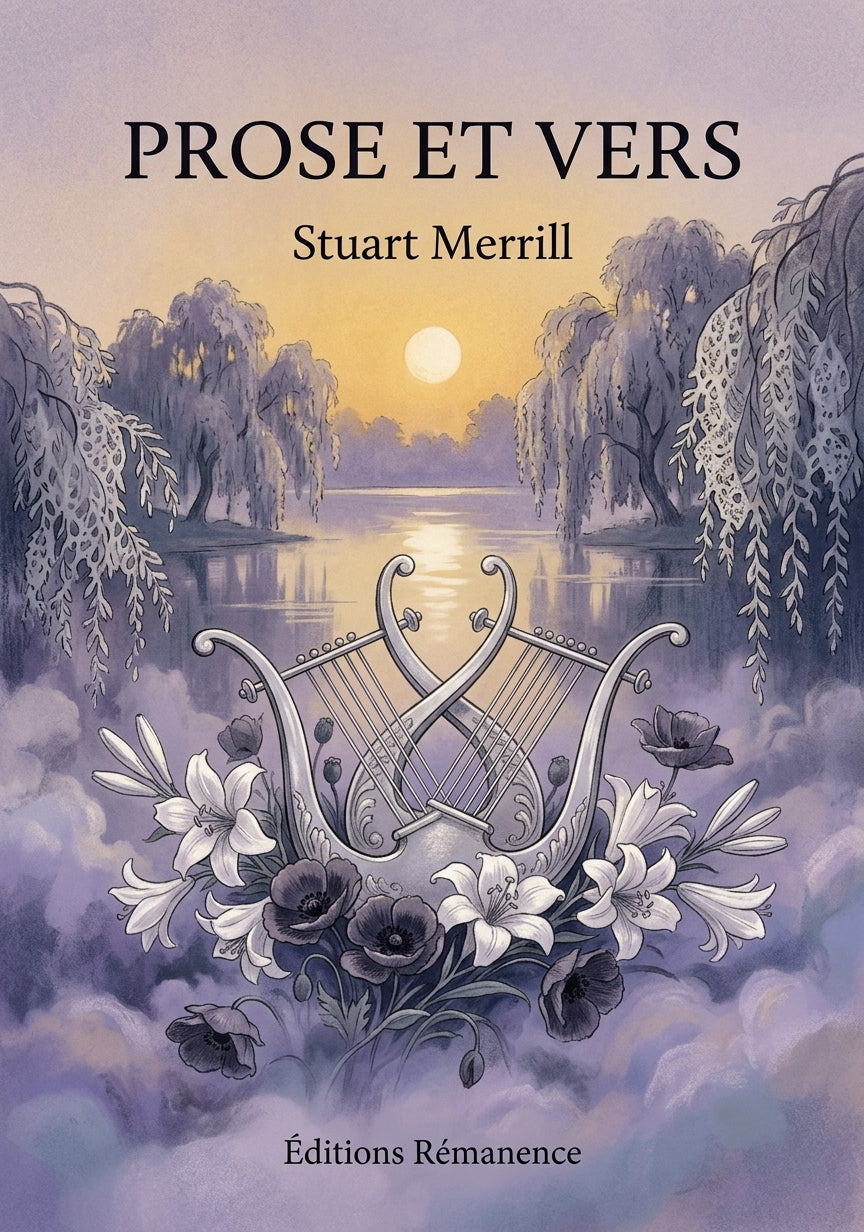 Livre Prose et Vers par Stuart Merrill - Couverture - Editions Remanence
