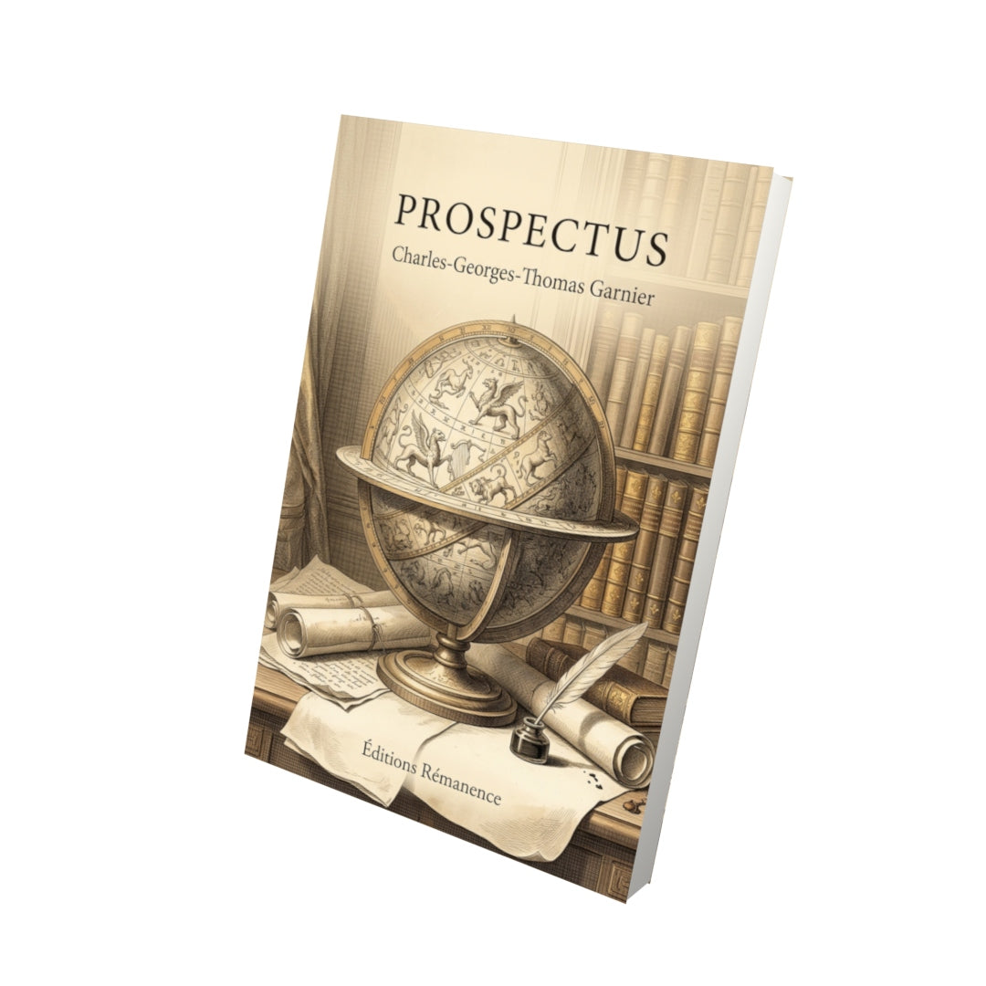 Livre Prospectus par Charles-Georges-Thomas Garnier - Vue 3D - Editions Remanence