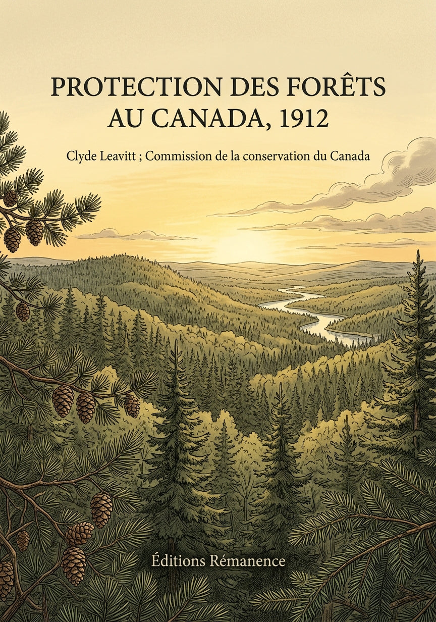 Livre Protection des forêts au Canada, 1912 par Clyde Leavitt ; Commission de la conservation du Canada - Couverture - Editions Remanence