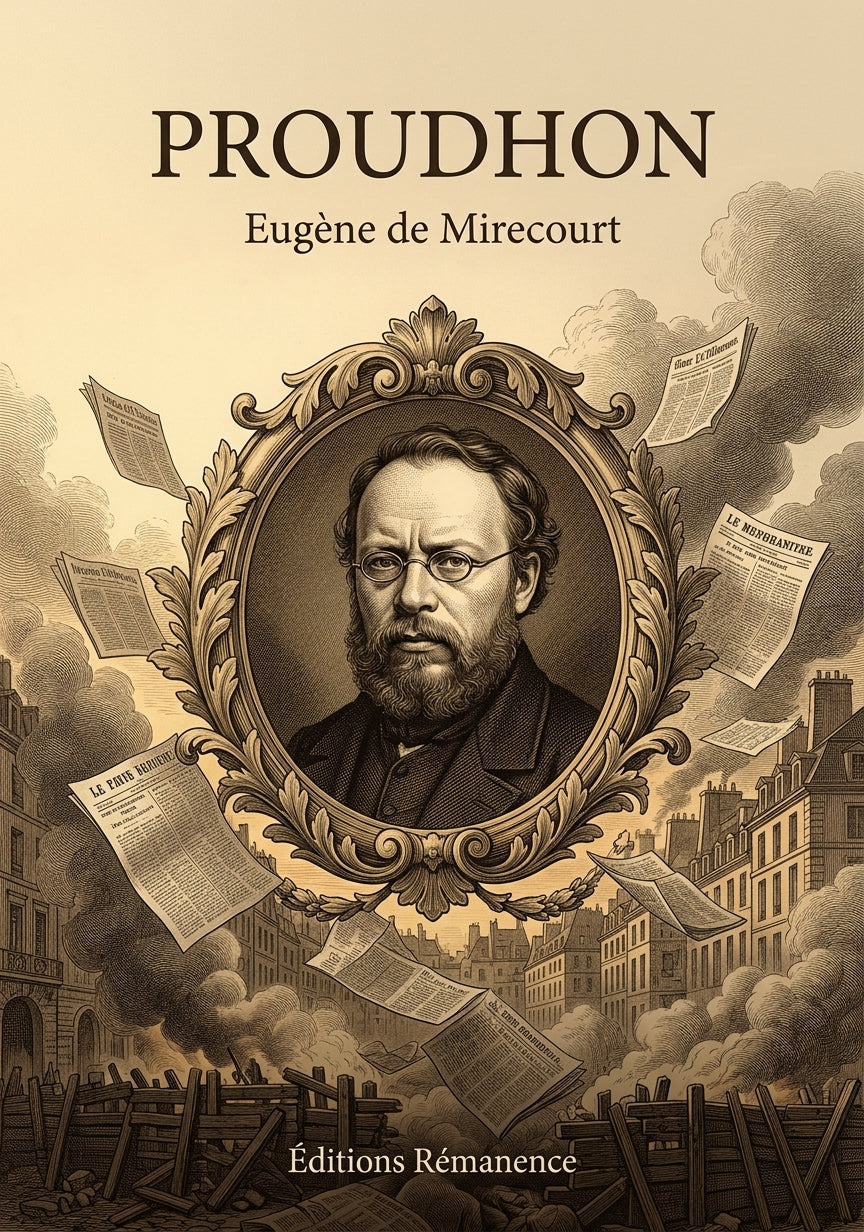 Livre Proudhon par Eugène de Mirecourt - Couverture - Editions Remanence