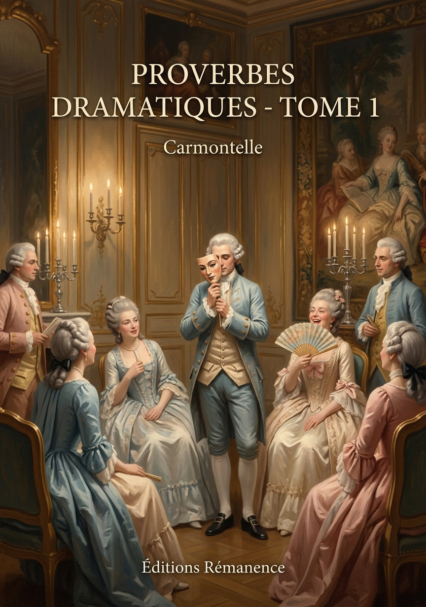 Livre Proverbes dramatiques - Tome 1 par Carmontelle - Couverture - Editions Remanence