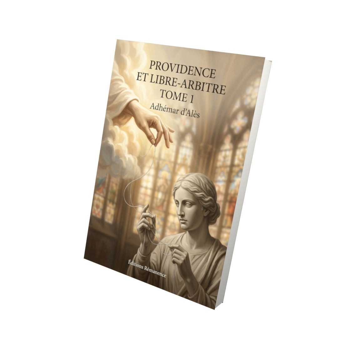 Livre Providence et libre-arbitre Tome 1 - Adhémar d'Alès - Vue 3D - Editions Remanence
