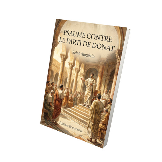 Livre Psaume contre le parti de Donat - Saint Augustin - Vue 3D - Editions Remanence