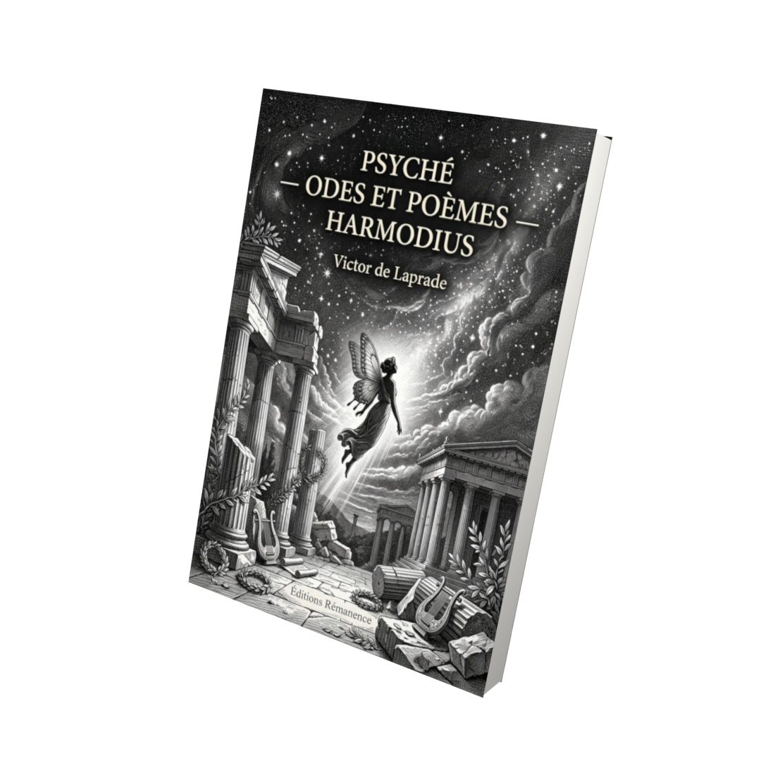 Livre Psyché — Odes et Poèmes — Harmodius par Victor de Laprade - Vue 3D - Editions Remanence