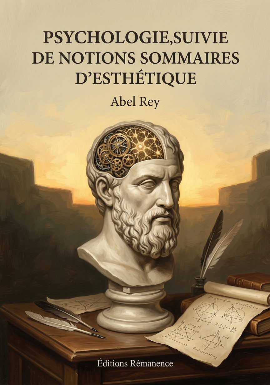 Livre Psychologie, suivie de notions sommaires d'esthétique par Abel Rey - Couverture - Editions Remanence